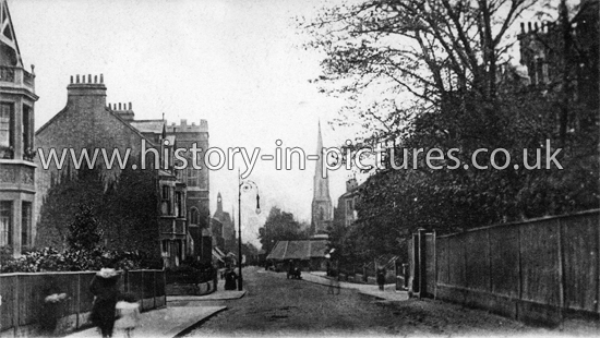 Church Hill towards High Street, Walthamstow,London. c.1906.